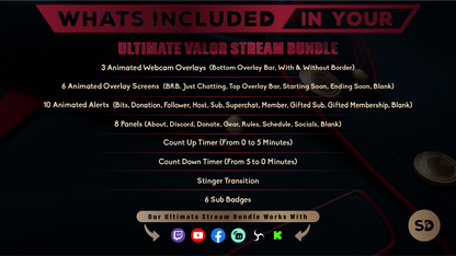 ultimate stream bundle valor whats included in your package stream designz