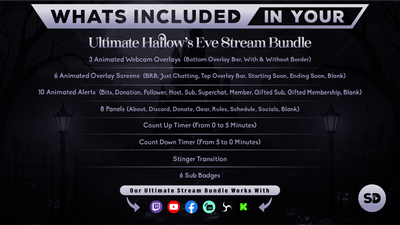 ultimate stream bundle hallows eve whats included in your package stream designz