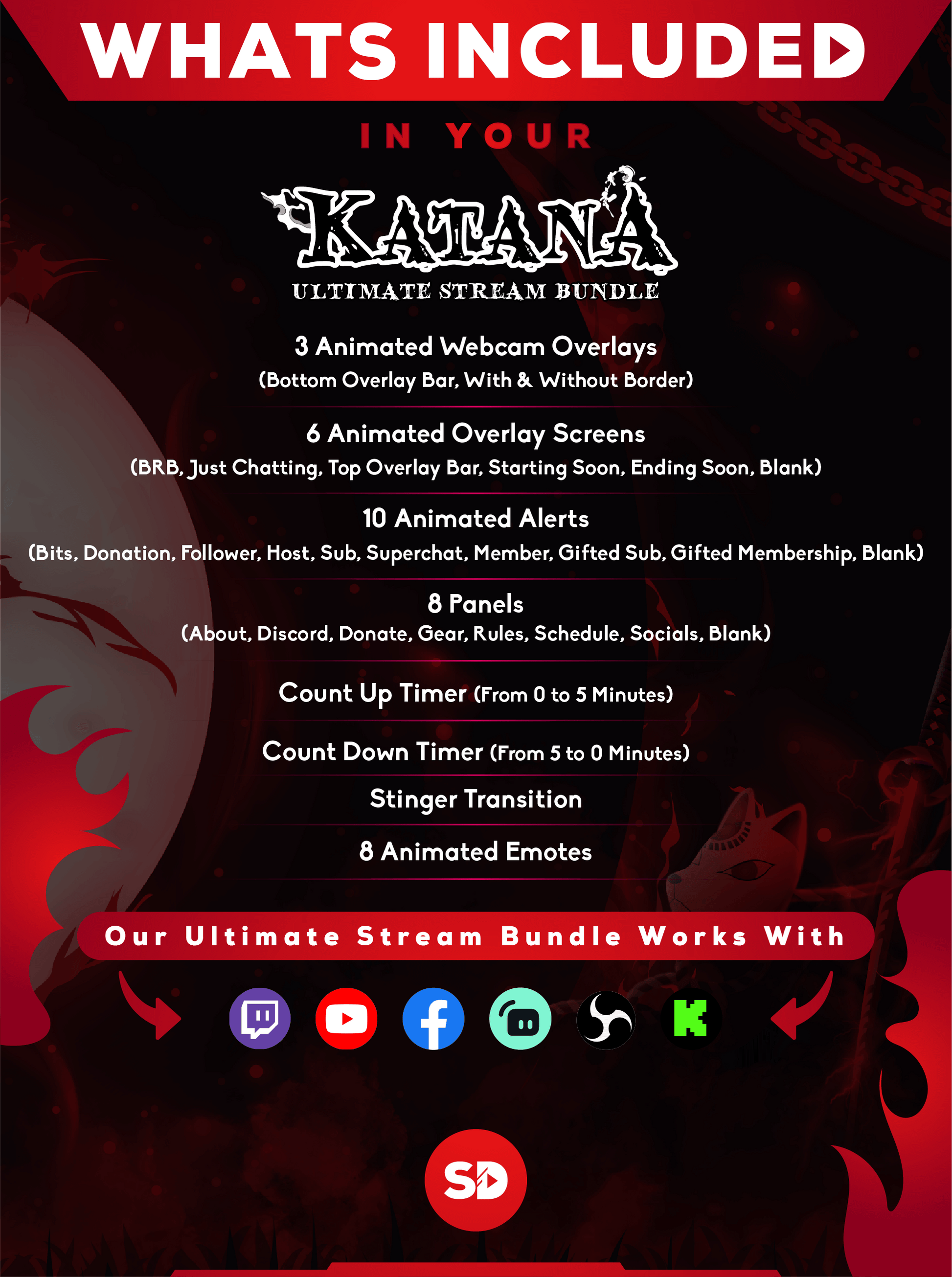 Ultimate stream package whats included in your bundle katana stream designz