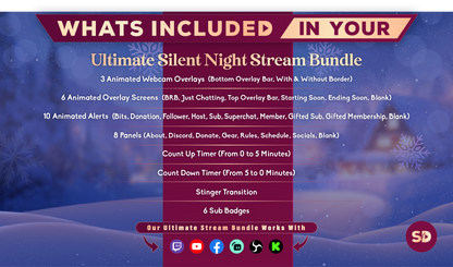 ultimate stream bundle silent night whats included in your package stream designz