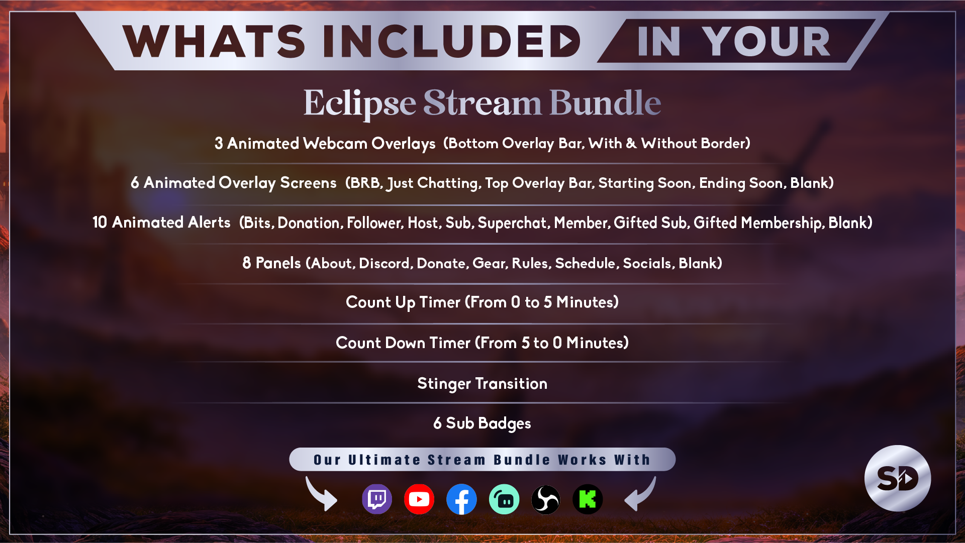 ultimate stream bundle eclipse whats included in your package stream designz