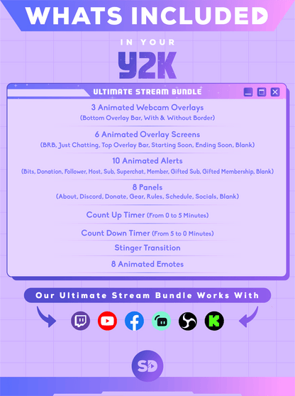 Ultimate stream package whats included in your bundle y2k stream designz