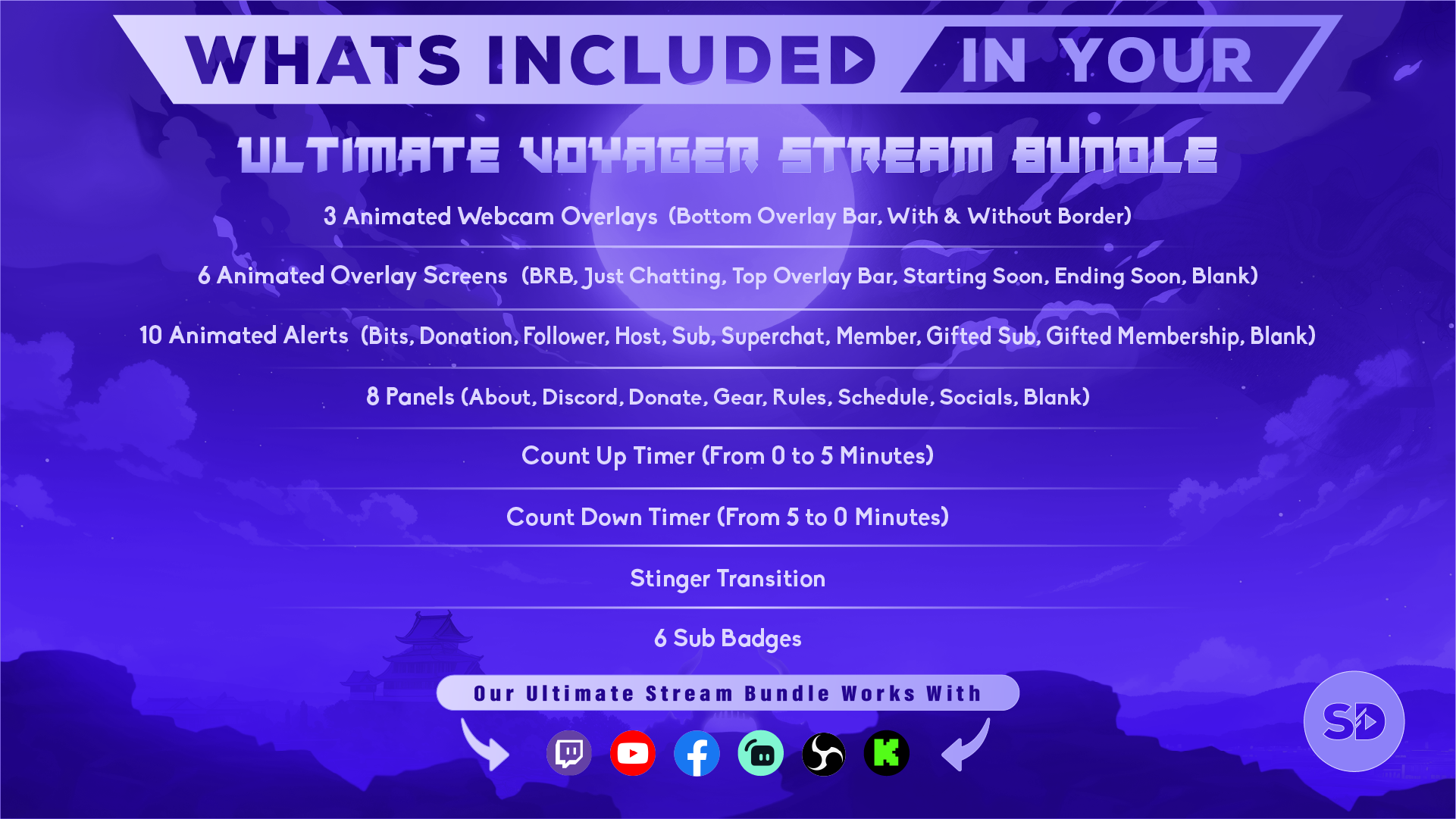 ultimate stream bundle voyager whats included in your package stream designz
