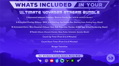 ultimate stream bundle voyager whats included in your package stream designz