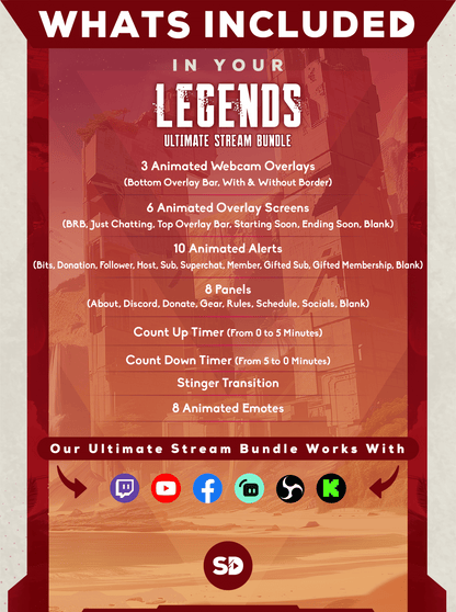 Ultimate stream package whats included in your bundle legends stream designz