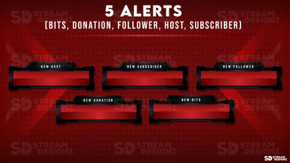 Animated Stream Overlay Package - "Project Zero"