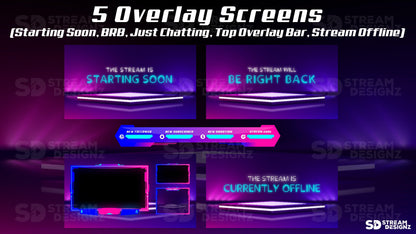 Stream Designz Carousel Overlay Screens - Illuminate