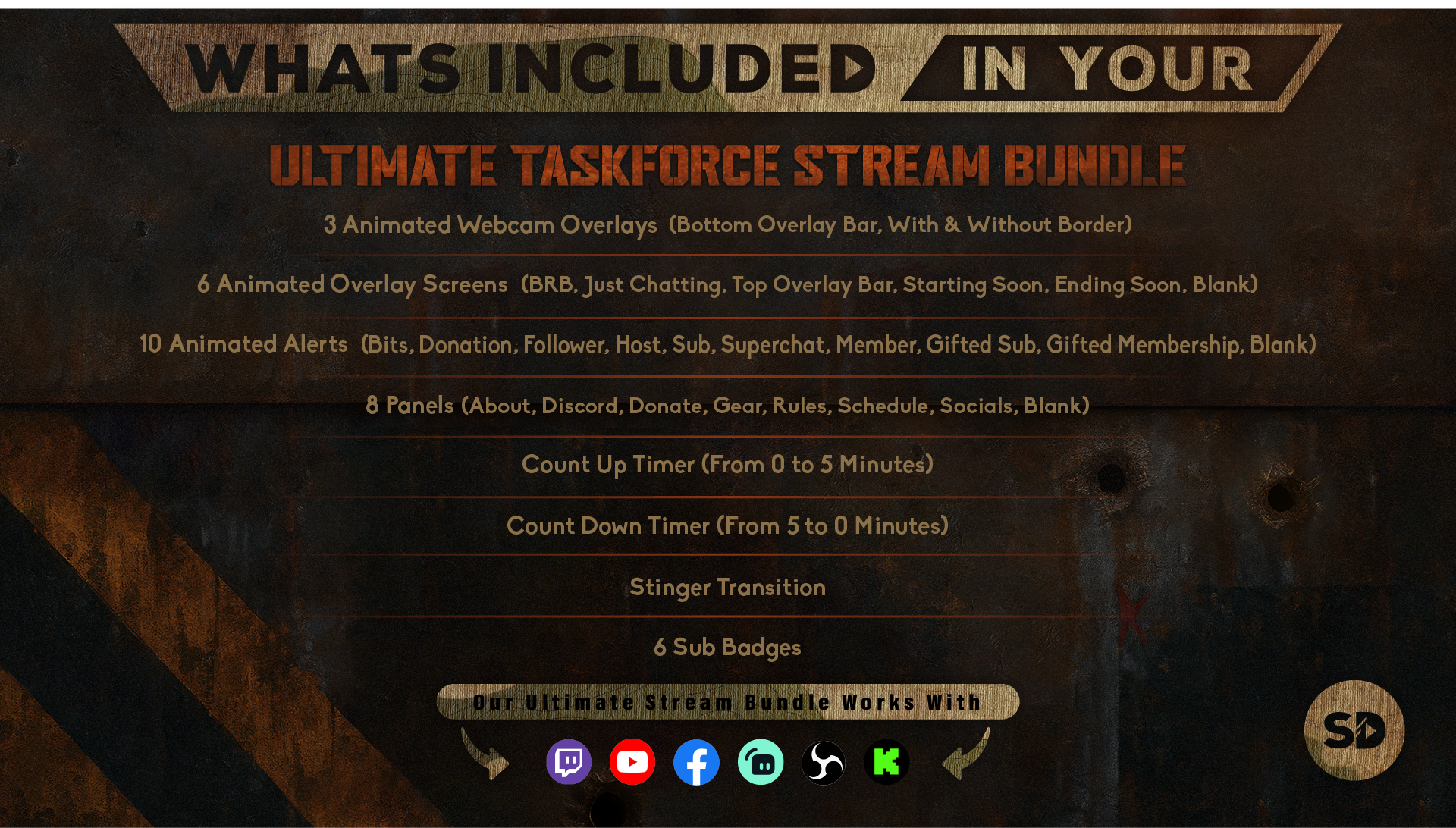 ultimate stream bundle taskforce whats included in your package stream designz