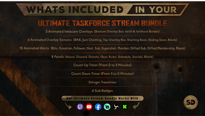 ultimate stream bundle taskforce whats included in your package stream designz