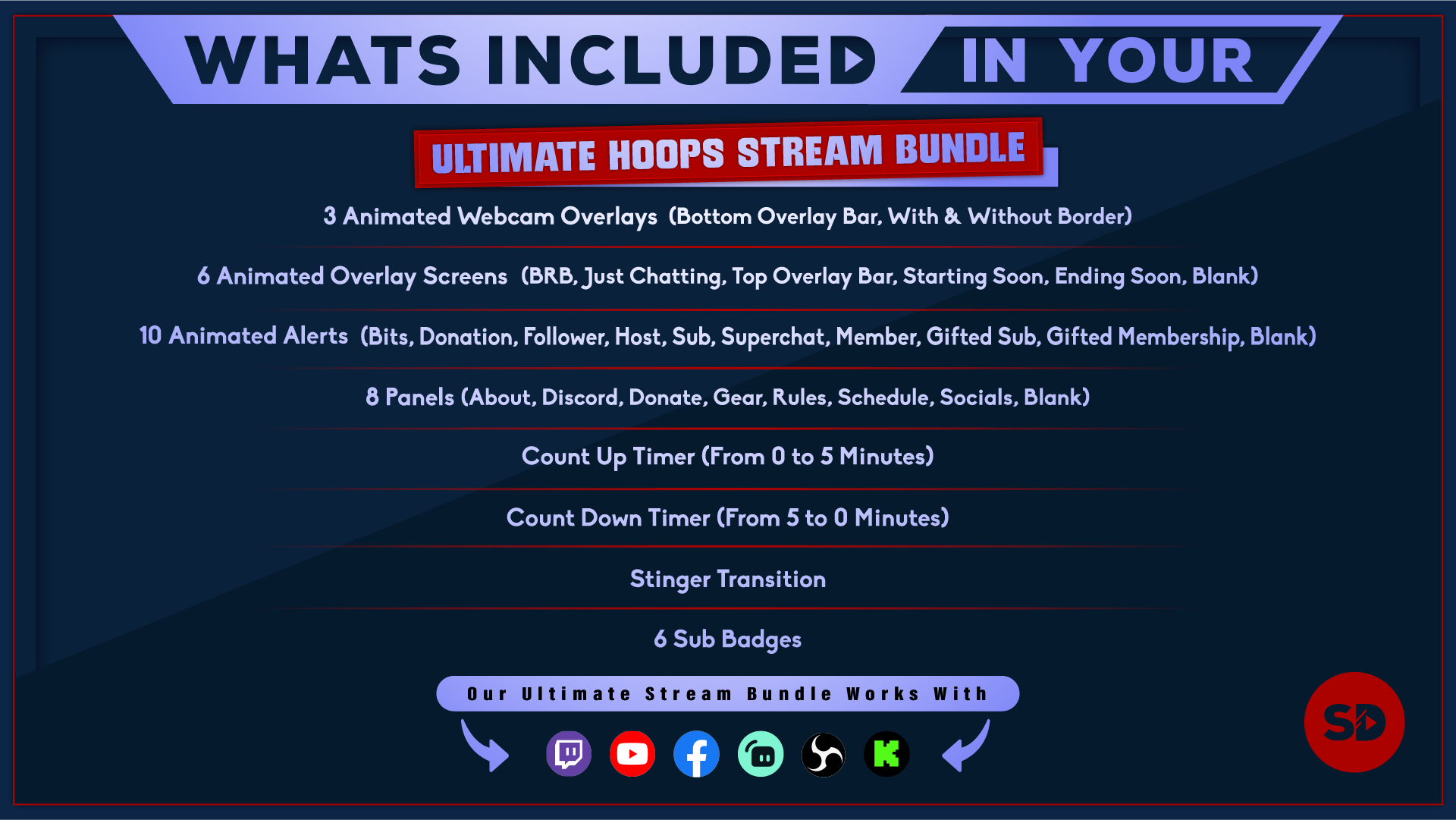 ultimate stream bundle hoops whats included in your package stream designz