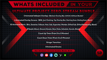 ultimate stream bundle project zero whats included in your package stream designz
