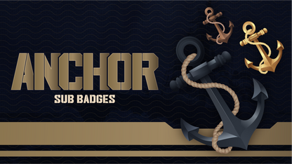 6 pack sub badges thumbnail anchor stream designz