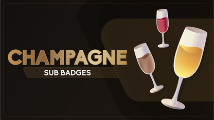 6 pack sub badges thumbnail champagne stream designz