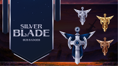 6 pack sub badges thumbnail silver blade stream designz