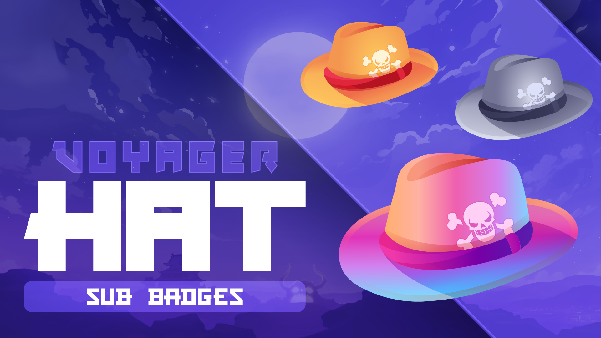 6 pack sub badges thumbnail voyager hat stream designz