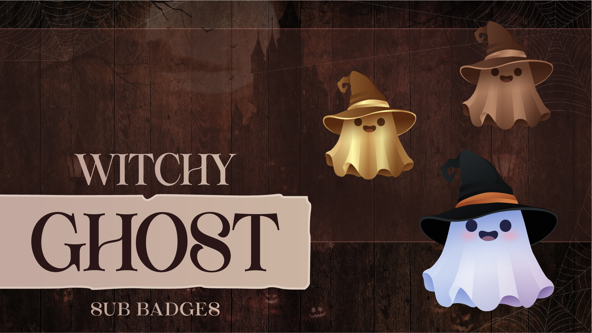 6 pack sub badges thumbnail witchy ghost stream designz