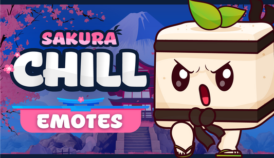 8 pack emotes sakura chill thumbnail stream designz