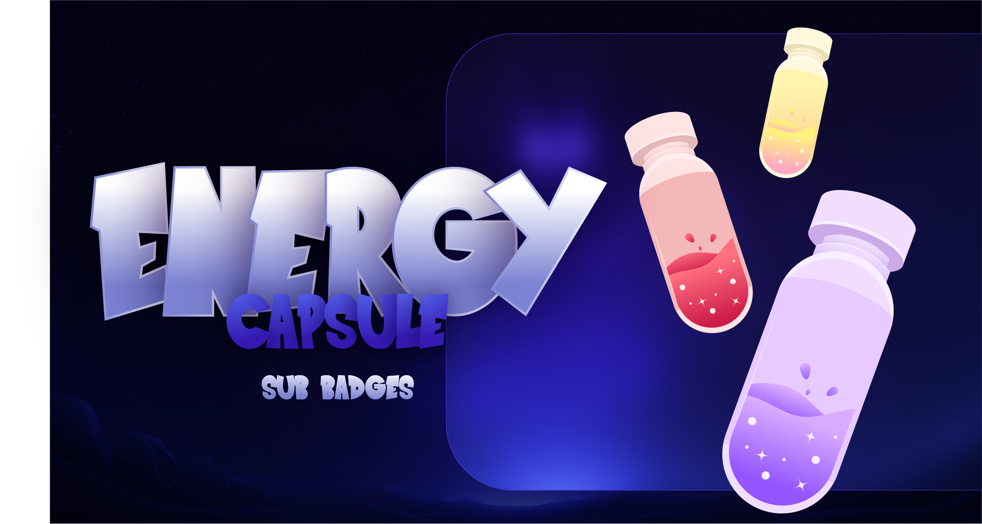 Twitch Sub Badge - Energy Capsule | Stream Designz