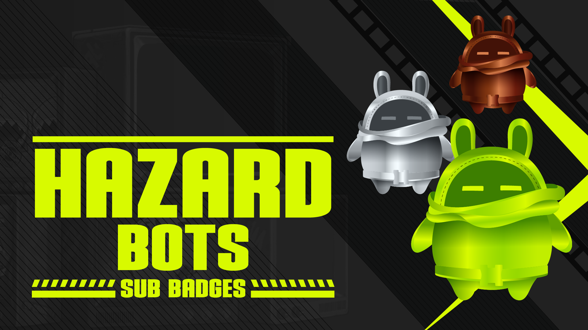 6 pack sub badges thumbnail hazard bots stream designz