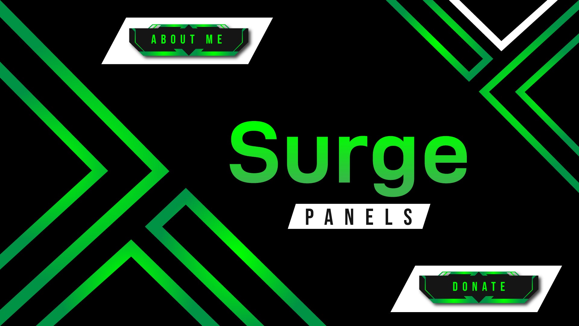 Twitch panels thumbnail surge stream designz