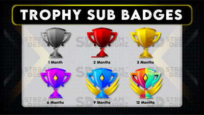 6 pack sub badges preview image trophy stream designz