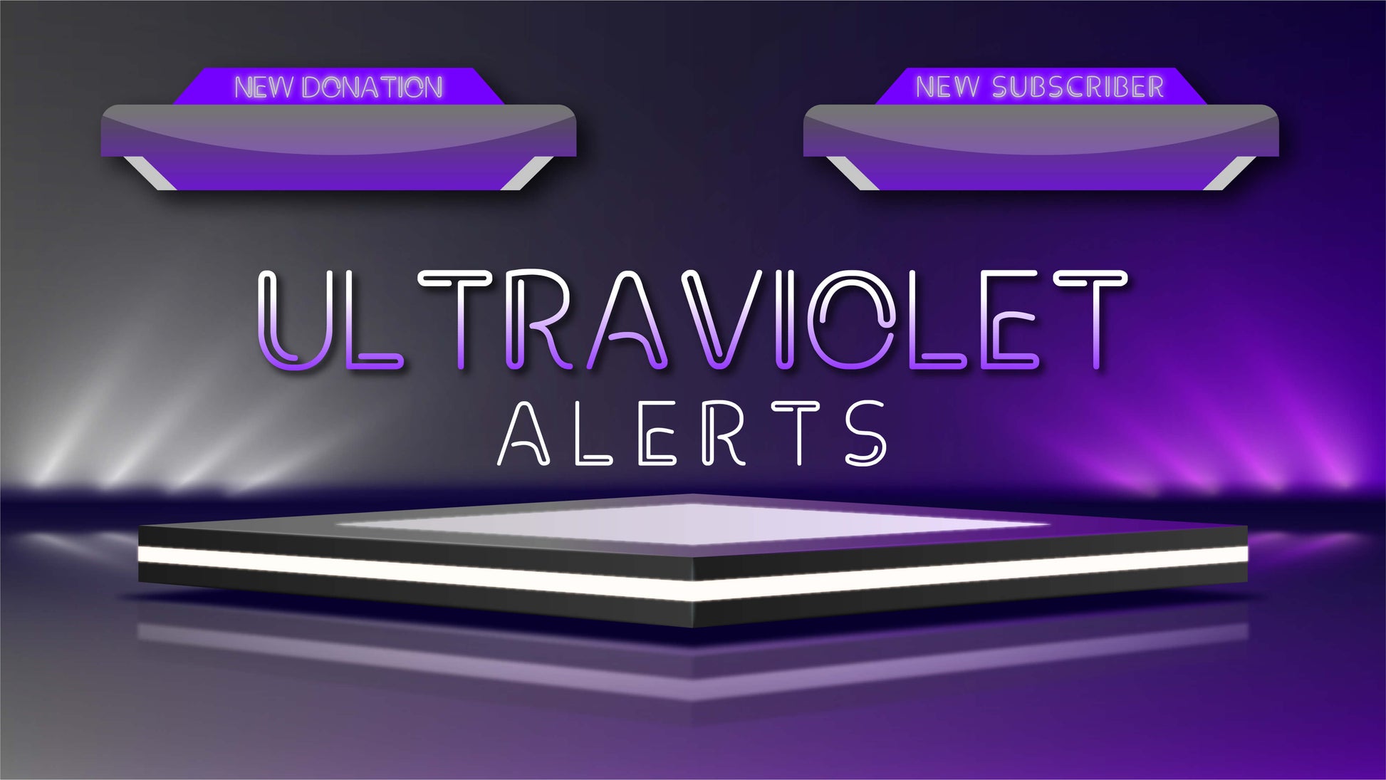 animated stream alerts ultraviolet thumbnail stream designz