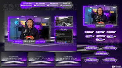 stream overlay package feature image ultraviolet stream designz