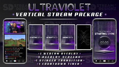 vertical stream overlay package feature image ultraviolet stream designz