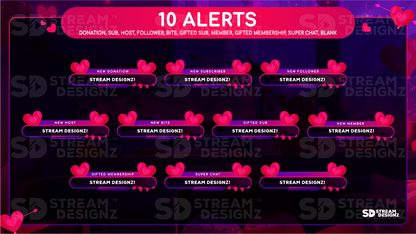stream alerts preview image valentine lofi stream designz