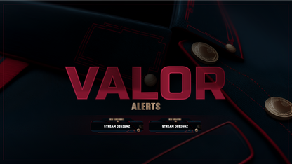 Animated stream alerts thumbnail valor stream designz