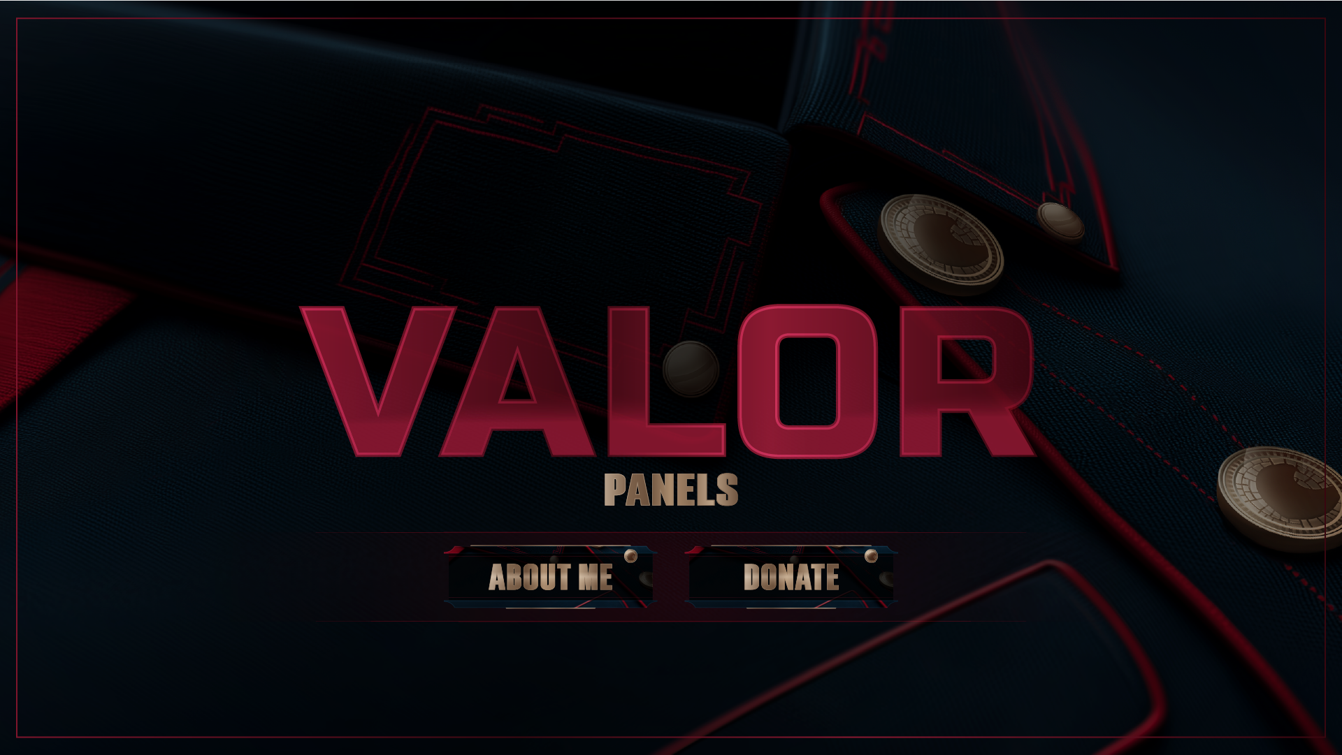 Twitch panels thumbnail valor stream designz