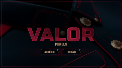 Twitch panels thumbnail valor stream designz