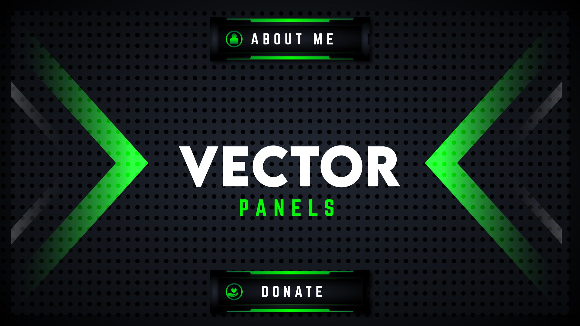 Twitch panels vector thumbnail stream designz