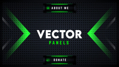 Twitch panels vector thumbnail stream designz