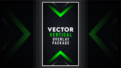 vertical stream overlay package thumbnail vector stream designz