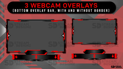 animated stream overlay package velocity 3 webcam overlays stream designz