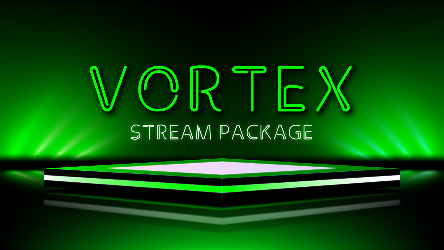 animated stream overlay package vortex thumbnail stream designz