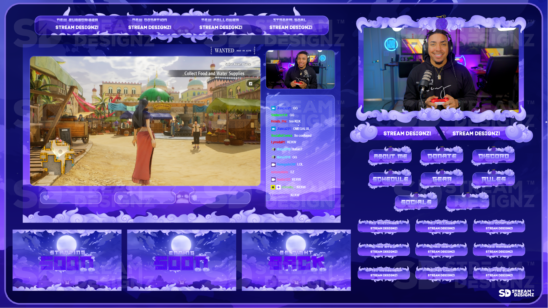 stream overlay package feature image voyager stream designz