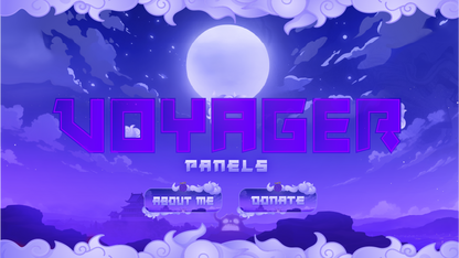 Twitch panels thumbnail voyager stream designz