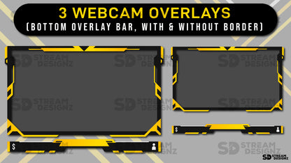 Animated Stream Overlay Package - "Lux" - Stream Designz