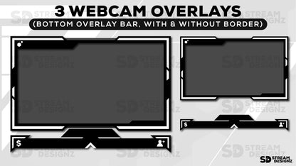 Stream Overlay Package - "Onyx" - Stream Designz