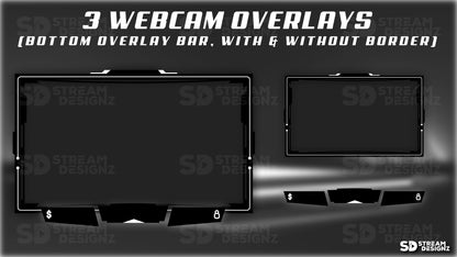 Animated Stream Overlay Package shadow 3 webcam overlays Stream Designz
