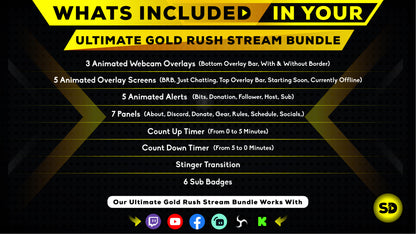 ultimate stream bundle gold rush whats included in your package stream designz