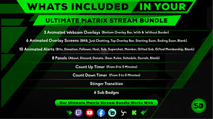 ultimate stream bundle matrix whats included in your package stream designz