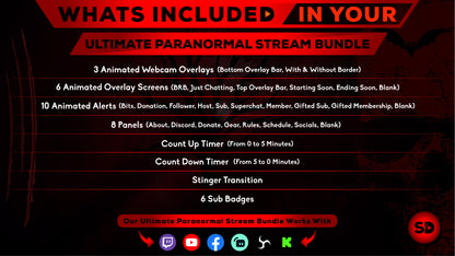 ultimate stream bundle paranormal whats included in your package stream designz