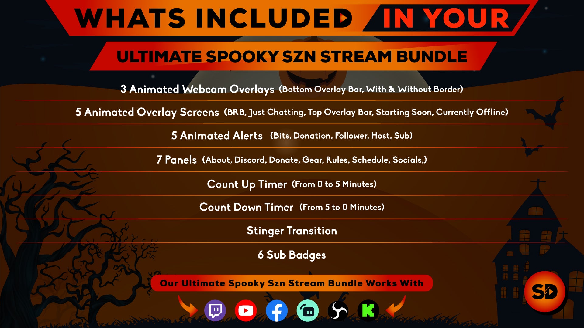 ultimate stream bundle spooky szn whats included in your package stream designz
