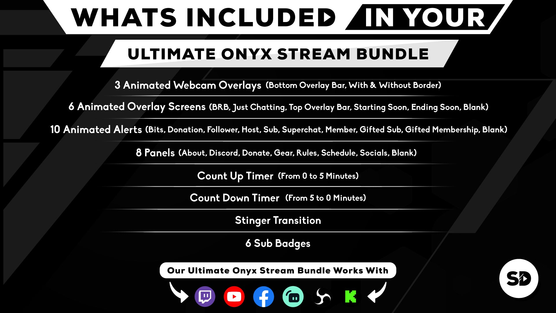 ultimate stream bundle onyx whats included in your package stream designz