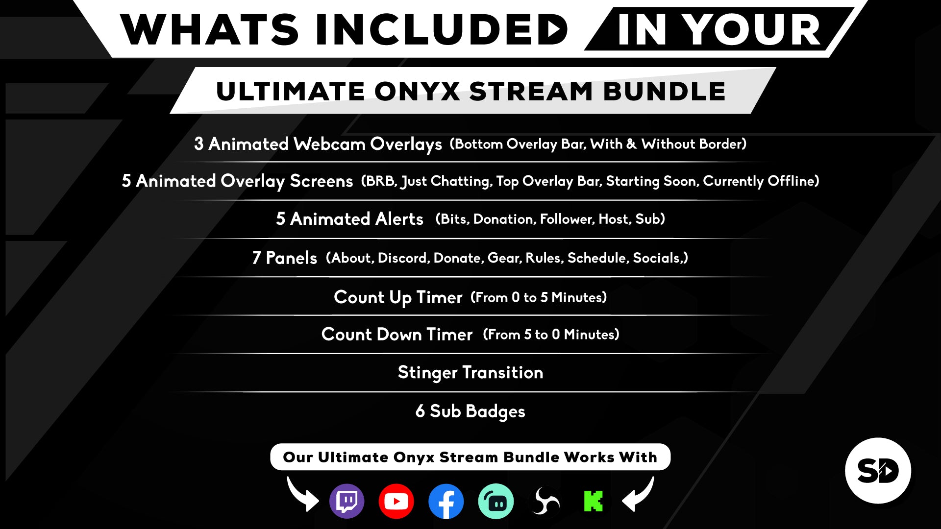 ultimate stream bundle onyx whats included in your package stream designz