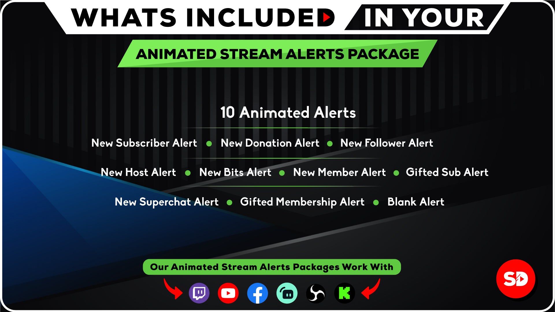 Animated Stream Alerts - Area of Effect | Stream Designz