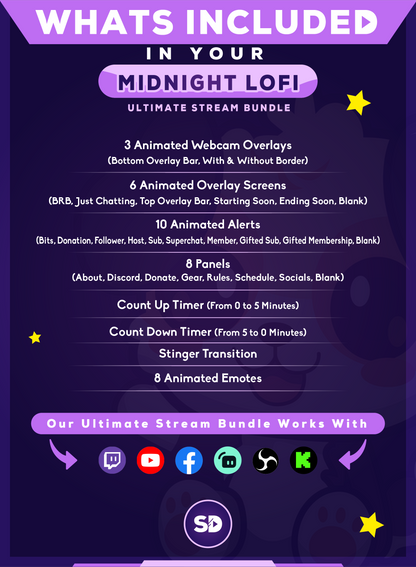 ultimate stream bundle midnight lofi whats included in your package stream designz